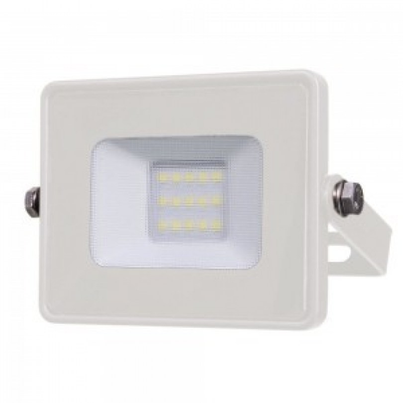 10W LED Proiettore SMD SAMSUNG CHIP Corpo Bianco 3000K